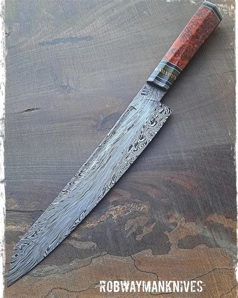 Finished My First Damascus Knife Rbladesmith