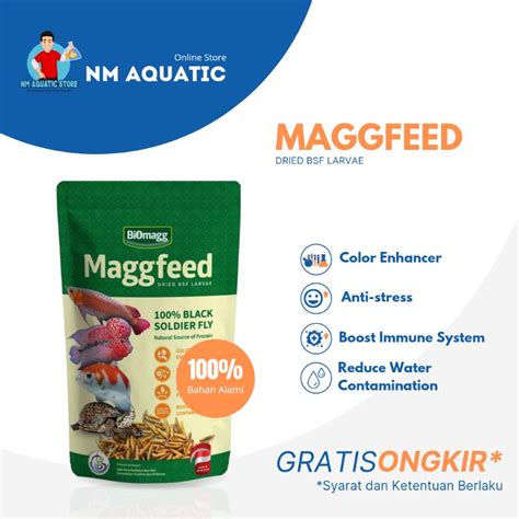 Jual Dried Maggot Maggfeed Biomagg Gr Maggot Kering Pakan Alternatif