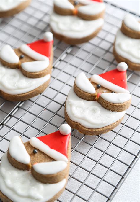 Whole Wheat Santa Sugar Cookies Sprinkle Bakes