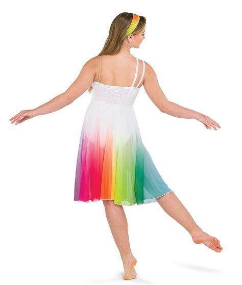 Rainbow Lyrical Dress Teen Dance Costume A Wish Come True