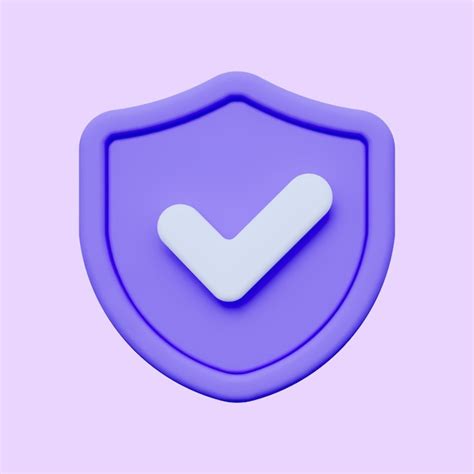 Premium Psd Shield 3d Icon