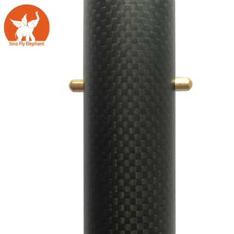 Feet Carbon Fiber Tent Telescopic Pole With Matte Weaves For Outdoor