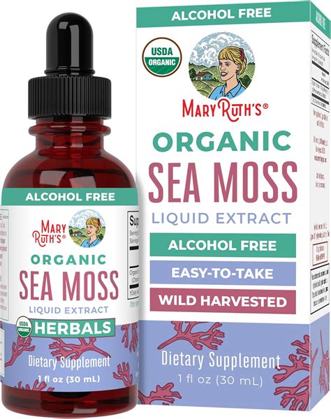 Amazon MaryRuth S USDA Organic Irish Sea Moss Liquid Drops