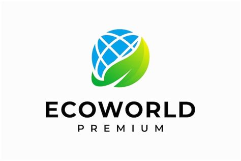 Logotipo Ecol Gico Mundial Vector Premium