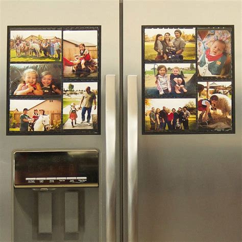 LIGHTNING DEAL ALERT Magnetic Picture Collage Frame For Refrigerator