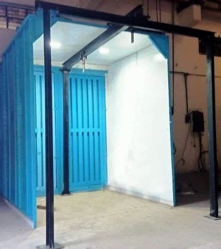 Blue Dry Type Paint Booth For Automotive Industry Booth Size Ft X