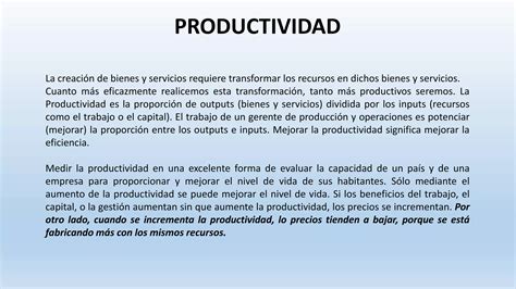 Calculo De Factores Productivos Ppt