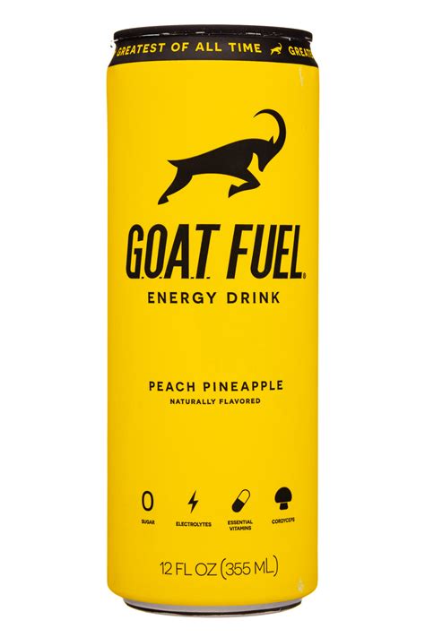 Peach Pineapple G O A T Fuel Energy Drink Product Review Ordering