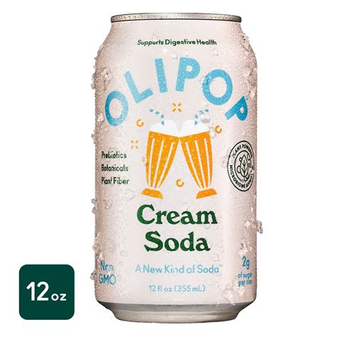 OLIPOP Prebiotic Soda Cream Soda 12 Fl Oz Walmart