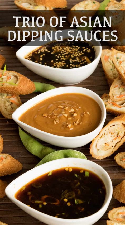 Trio Of Asian Dipping Sauces Culinary Ginger