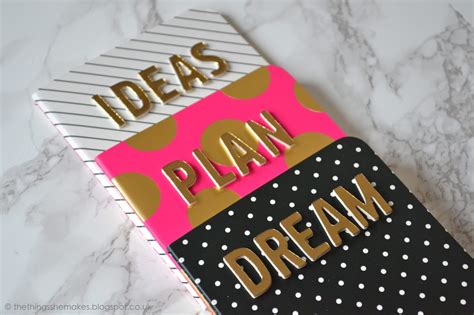 DIY Stationery | Personalised Notebooks | The Things She Makes