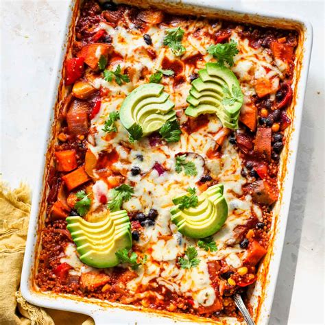 Easy Chicken Enchilada Quinoa Bake Dishing Out Health