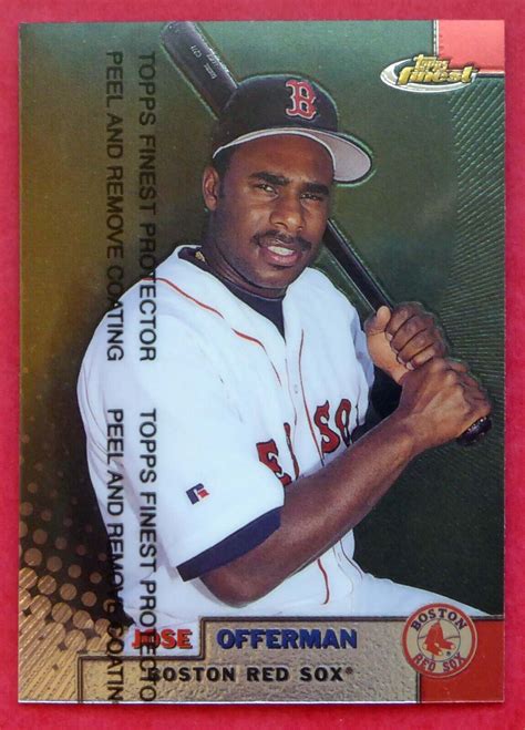 1999 Topps Finest Jose Offerman 207 Red Sox NM EBay