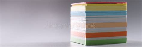 Perfect Stack Of Colourful Paper For Notes Set Of Sticky Post It Notes