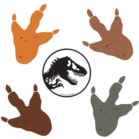 Floor Decorations Dinosaur Footprints Jurassic World 5 Pk Dinosaurs And Stoneage Shop By