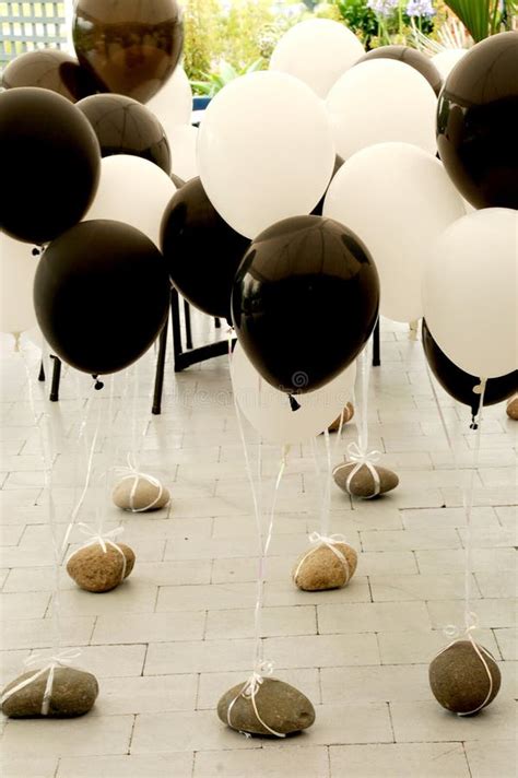 Black & white balloons stock photo. Image of balloons - 5568438