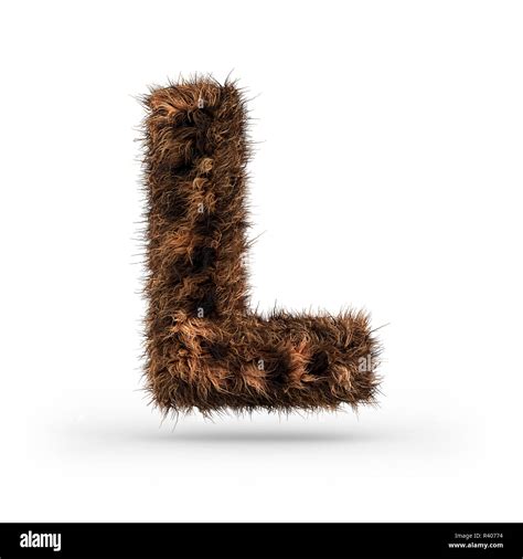 Uppercase Fluffy And Furry Font Made Of Fur Texture For Poster Printing