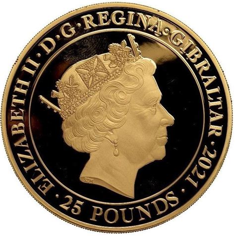 25 Pounds Elizabeth II Elizabeth II And The Lion Gibraltar Numista