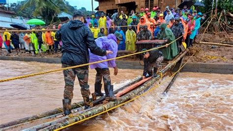 Wayanad Floods Visuals Show How Landslide Triggered Mud Wall Swept