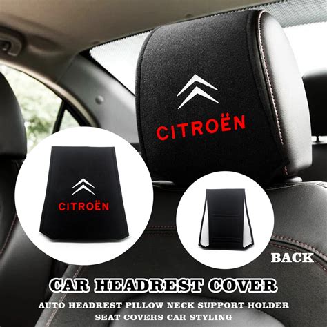 Pcs Citroen Appui T Te De Voiture Housse De Coussin Accessoires