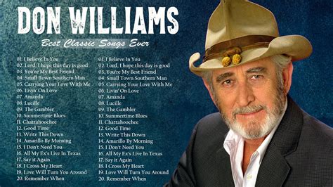 Don Williams Best Songs Don Williams Best Classic Country Songs Don Williams Greatest Hits