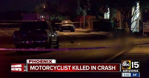 Passerby Finds Motorcyclist Killed In Phx Crash