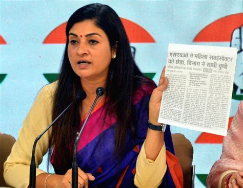 All India Mahila Congress President Alka Lamba Addresses A Press Conference At Aicc Headquarters