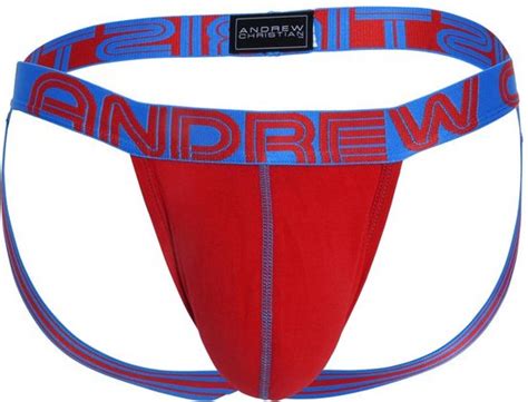 Andrew Christian Happy Jock W Almost Naked Rood MAAT XL Heren