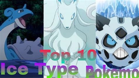 Top 10 Strongest Ice Type Pokemon Youtube