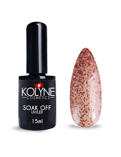 Vernis Ongles Semi Permanent Rouge Paillet Ml Kolyne