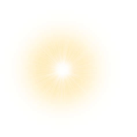 Efecto De Luz De Destello De Lente Dorada De Sol Rayos Cálidos Png Dibujos Brillo Solar