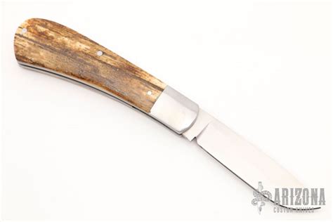 Single Blade Trapper Mammoth Ivory Arizona Custom Knives