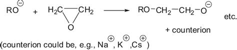 Anionic polymerization of ethylene oxide. | Download Scientific Diagram