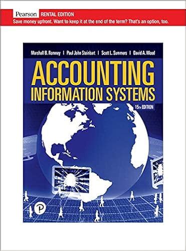 Accounting Information Systems Th Edition Solutions Course Hero