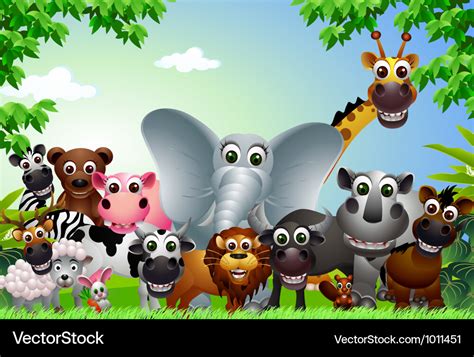 Funny Cartoon Jungle Animals