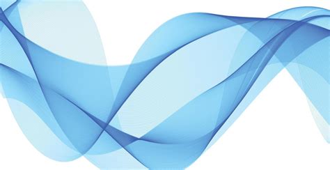 Abstract blue wavy lines on white background - Vector 2299514 Vector ...