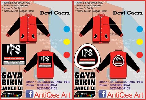 AntiQes Art Desain Jaket Angkatan Jaket Kelas SMA Negeri 6 Palu