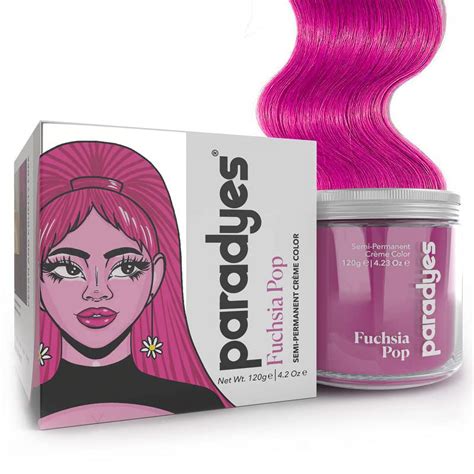 Paradyes Semi Permanent Fuchsia Pop Diy Conditioner Based Hair Colour Infused With Aloe Vera