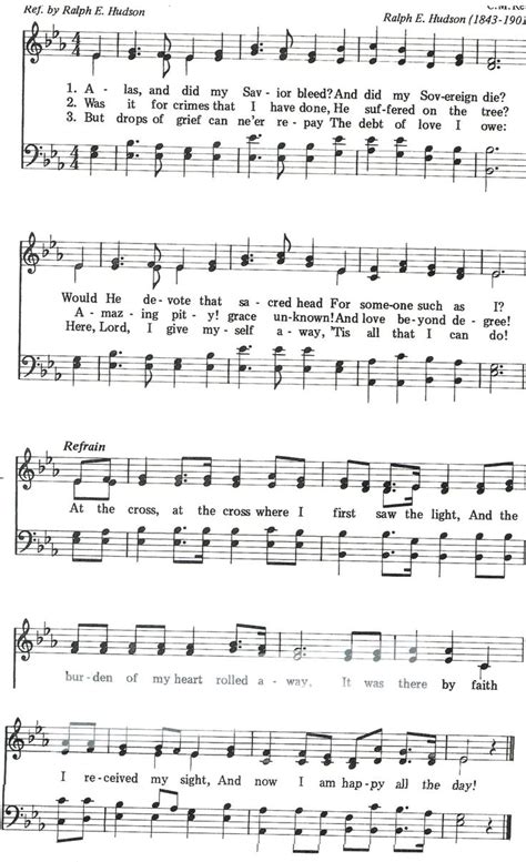 At The Cross (Hymn) SATB Sheet Music