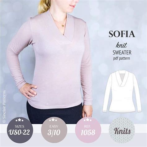 Sweater Sewing Pattern PDF Sewing Patterns For Women Sewing Pattern