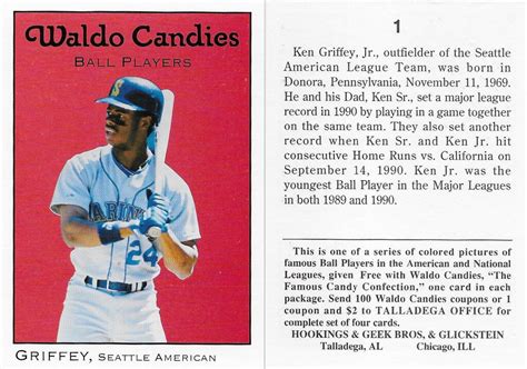 1991 Waldo Candies Griffey Jr Ken Tim Peichel Flickr