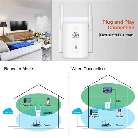 Draadloze Wifi Repeater Extender 300Mbps Wifi Vers Vicedeal