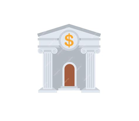 Premium Vector | Bank vector isolated icon. Bank emoji illustration ...