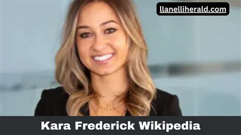 Kara Frederick Wikipedia Husband Married Age Net Worth