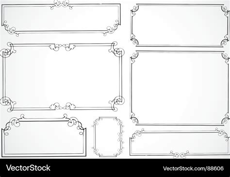 Certificate frames Royalty Free Vector Image - VectorStock