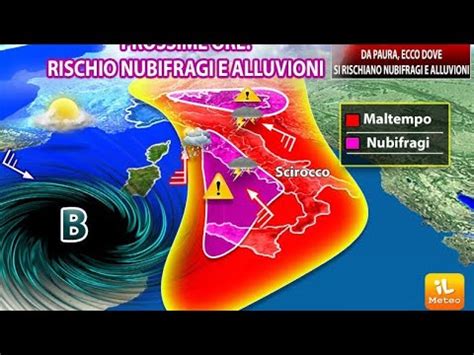 Meteo Allarme Fortissimo Maltempo In Arrivo Tra Poco Youtube