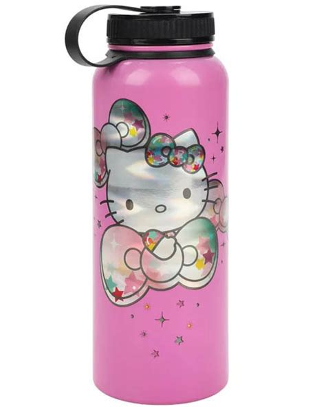 buy merchandise  kitty sparkle  ounce pink stainless steel water