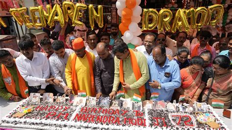 BJP Celebrates PM Narendra Modi's 72nd Birthday