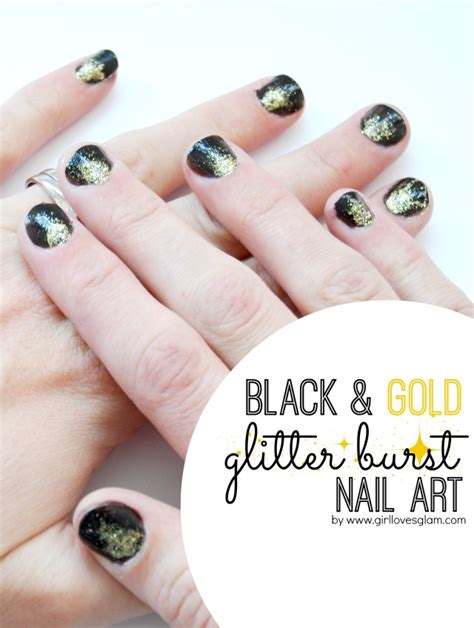 Gold And Black Nail Polish Designs