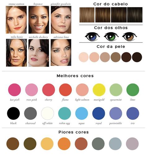 Cor De Tinta Para Morena - Paleta De Cores Para Morena Clara